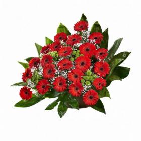 Smuteční kytice KR9 - pyramida gerbery