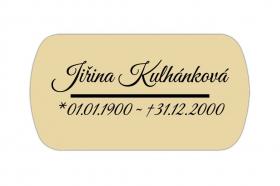 Štítek velký 10,5×5,3 cm