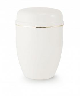 Kovová urna Faith bílá
